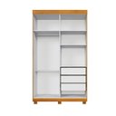 Ver imagem 6 de Guarda-roupa 4 Portas 3 Gavetas com Espelho Mdf Parma