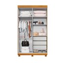Ver imagem 4 de Guarda-roupa 4 Portas 3 Gavetas com Espelho Mdf Parma