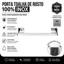 Ver imagem 3 de Porta Toalha de Rosto Adesivo Inox Autocolante Df