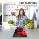 Ver imagem 6 de Gtkzw Cooktop Elétrico 12" 3000w com 2 Queimadores e Controle Touch (preto)