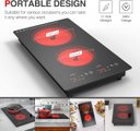 Ver imagem 5 de Gtkzw Cooktop Elétrico 12" 3000w com 2 Queimadores e Controle Touch (preto)