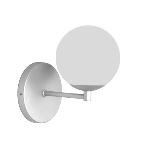 Arandela Luminária Cristal Globo 12 Cm Moderno Prata 009