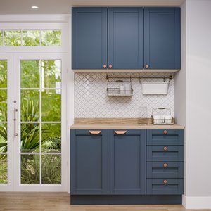 Cozinha Modulada 2 Peças com Balcão e Armário Aéreo Arizona CabeCasa MadeiraMadeira