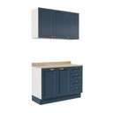 Ver imagem 3 de Cozinha Modulada 2 Peças com Balcão e Armário Aéreo Arizona CabeCasa MadeiraOriginals