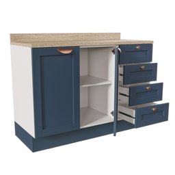 Cozinha Modulada 2 Peças com Balcão e Armário Aéreo Arizona CabeCasa MadeiraMadeira - 16