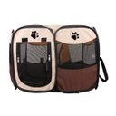 Ver imagem 1 de Cercado Pet Dobrável Portátil Casinha Cachorro Cão e Gatos Tamanho Grande 91cm