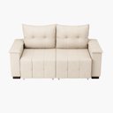 Ver imagem 6 de Sofá Retrátil e Reclinável 2 Lugares 180cm Suede Slim Bege
