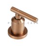 Torneira Para Banheiro Inox Misturador Duplo Comando Tefé Pingoo.casa - Dourado Rose - 4