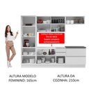 Ver mais imagens de Cozinha Completa Mdf Madesa Acordes Frentes Branco Brilho