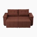 Ver imagem 2 de Sofá Retrátil e Reclinável 2 Lugares 180cm Suede Slim