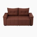 Ver imagem 6 de Sofá Retrátil e Reclinável 2 Lugares 180cm Suede Slim Marrom