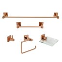 Ver imagem 1 de Kit de Acessórios Para Banheiro 5 Peças Inox Square SQ12408 Ducon Metais