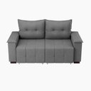 Ver imagem 6 de Sofá Retrátil e Reclinável 2 Lugares 180cm Suede Slim Cinza