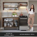Ver imagem 7 de Armário de Cozinha Compacta 165cm com Pia Rustic Emilly Madesa 09