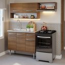 Ver imagem 1 de Armário de Cozinha Compacta 165cm com Pia Rustic Emilly Madesa 09