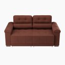 Ver imagem 6 de Sofá Retrátil e Reclinável 2 Lugares 190cm Smart Marrom
