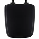 Ver imagem 1 de Tampa de Vaso Laqueado Com Amortecedor Boss Onix (Preto Fosco) para Bacia Incepa com Ferragem Preta