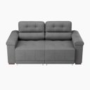 Ver imagem 4 de Sofá Retrátil e Reclinável 2 Lugares 190cm Smart Cinza