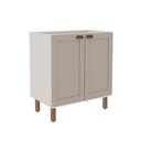 Ver imagem 2 de Balcão de Cozinha Genialflex Iluminata 2 Pt S/tampo Br/fendi