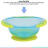 Prato Para Alimentação Infantil Com Ventosa Introdução Alimentar Bowl Multicor Buba - Azul - 3