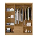 Ver imagem 3 de Guarda Roupa Casal 6 Portas 2 Gavetas Itália Freijó Kits Paraná