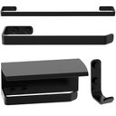 Ver imagem 1 de Kit de Acessórios para Banheiro Preto 4 Peças Fs.zmt