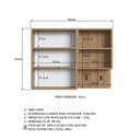 Ver imagem 6 de Espelheira para Banheiro Crpro-EPL005 2 Portas 3 Prateleiras MDP 80cm Mel Multimóveis
