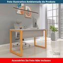 Ver imagem 2 de Mesa Escritório P25 Tub Pandin 170 Cm (larg) X 70 Cm (prof) Tampo Mdp Cinza Pé Aço Tubular