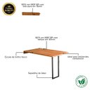 Ver imagem 3 de Mesa Dobrável Retrátil de Parede 120x75 Noronha