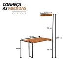 Ver imagem 2 de Mesa Dobrável Retrátil de Parede 120x75 Noronha