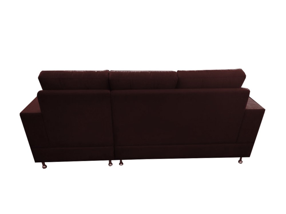 Sofá Rubi 2,10M x 1,55M + Chaise Marrom - 5