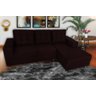 Sofá Rubi 2,10M x 1,55M + Chaise Marrom - 1