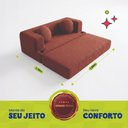 Ver imagem 4 de Sofá Cama Hali 1,88m Xpand Tech Tecido Bouclê Marrom Cama Inbox