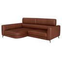 Ver imagem 2 de Sofá com Chaise 2 Lugares 245cm Flames Courino Marrom - Sallar Home