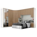 Ver imagem 1 de Quarto Modulado Casal Ambiente 6 New Predileto 6 Peças Areia Jequitibá - Henn