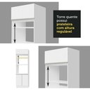 Ver imagem 7 de Torre Quente glamy 2 Portas 1 Suspensa 2 Fornos madesa