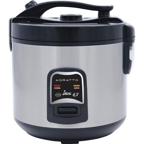 Panela de Arroz Agratto Pa6x 400w Inox 127v
