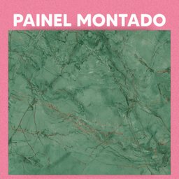 Papel de Parede Painel 3D Mármore Carrara Verde Escuro 2,5M Revestimento Pedra Requinte Auto Colante - 3