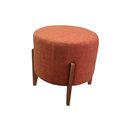 Ver imagem 4 de Puff Redondo Estofado com Pés de Madeira Maciça 50cm Multimóveis Crhop-PUF005 Terracota