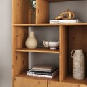 Ver imagem 5 de Estante de Madeira Alta 6 Nichos 2 Portas Freijó Simona Idimex