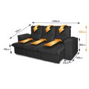 Ver imagem 3 de Sofá Retrátil Reclinável America 2,30m Suede