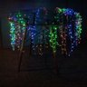 Pisca Pisca Cascata Colorido 200 Lâmpadas Led 127v 60hz Botão Ajuste Decoração Natalina Festa Natal - 5