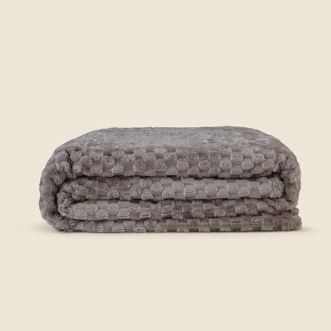 Cobertor Cozy Bege - A\casa Cobertor Cozy Casal Cinza - A\casa