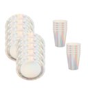 Ver imagem 1 de Kit Descartáveis para Comemorações Prato e Copo com 20 Peças Silverfestas