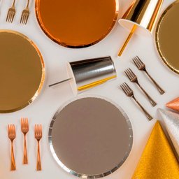 Kit Descartáveis para Comemorações Prato e Copo com 20 Peças Silverfestas - 4