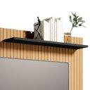 Ver imagem 6 de Painel de Tv Osiris Compacto com 3 Prateleira Tvs de até 32":ripado/preto