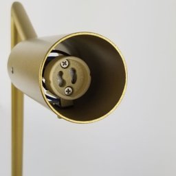 Luminária Abajur Dourado de Mesa -tubinho Articulável Studio Casa Center - 5