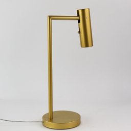 Luminária Abajur Dourado de Mesa -tubinho Articulável Studio Casa Center - 2