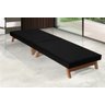 Cama Portátil Dobrável Solteiro 0,80x1,90 Preto -C/Colchão Embutido - 4