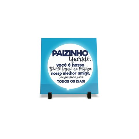 Porta Retrato Dia Dos Pais Decorativo em Azulejo Personalizados